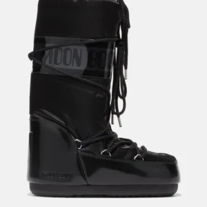 MOON BOOT Icon Glance Black Satin 35/38  39/41